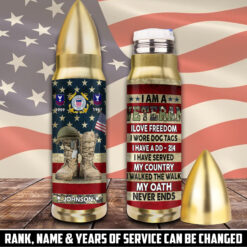 US Coast Guard, Honoring All Who Served - Bullet Tumbler 32oz