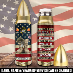 US Marine Corps, Honoring All Who Served - Bullet Tumbler 32oz