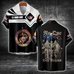 US Marine Corps, Remember - Honor - Respect - Short Sleeve Button Shirt