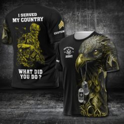 US Army, E 6 Army Staff Sergeant - T-Shirt