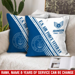US Air Force, E 8 Air Force First Sergeant - Pillow 15.7x15.7in