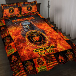 Marine Battalion, O 2 Marines First Lieutenant - Quilt Bed Set - King