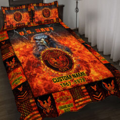 Navy Badge, Thank a Veteran - Quilt Bed Set - King