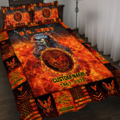 Navy Rating, E 4 Red - Quilt Bed Set - King