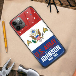 US Army, O 5 Army Lieutenant Colonel - Premium Glass Phone Case