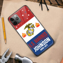 US Marine Corps, Freedom Isn't Free - Premium Glass Phone Case