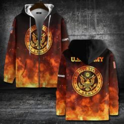 US Army, Honoring All Who Served - Zip Hoodie