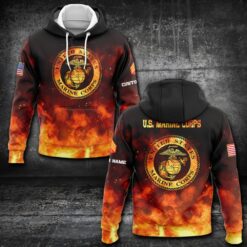 US Marine Corps, Never Retreat, Never Surrender - Hoodie