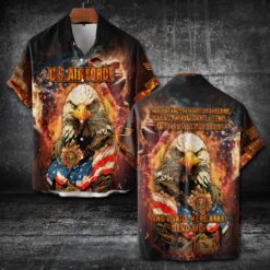 US Air Force , No One Gets Left Behind - Short Sleeve Button Shirt