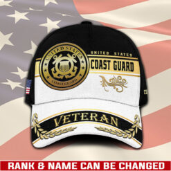 US Coast Guard, Land Of The Free, Because Of The Brave - Classic Cap