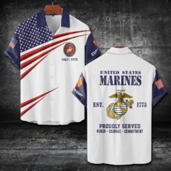 US Marine Corps, Once A Marine, Always A Marine - Short Sleeve Button Shirt