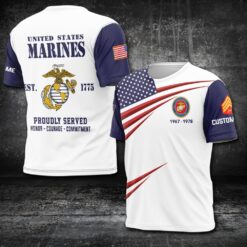 US Marine Corps, E 6 Marines Staff Sergeant - T-Shirt