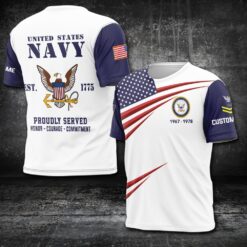US Navy, E 5 Gold - T-Shirt