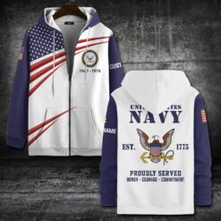 US Navy, No One Fights Alone - Zip Hoodie