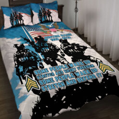 US Army, Proud Veteran - Quilt Bed Set - King