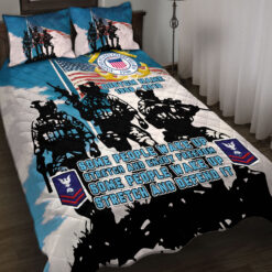 US Coast Guard, Proud To Have Served - Quilt Bed Set - King