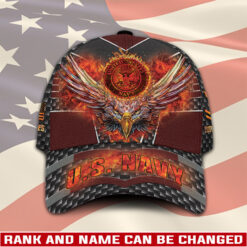 US Navy, E 7 Red - Classic Cap