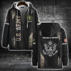 US Army, E 9 Army Sergeant Major - Zip Hoodie