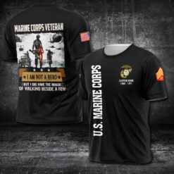 US Marine Corps, Proud Veteran - T-Shirt