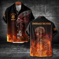 US Army, Duty, Honor, Country - Short Sleeve Button Shirt