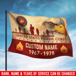 US Marine Corps, Semper Fidelis - Flying Flag 3×5 Feet(90×150 Cm)