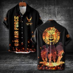 US Air Force , Lest We Forget - Short Sleeve Button Shirt