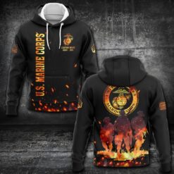 US Marine Corps, No One Fights Alone - Hoodie