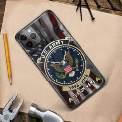 US Army, E 9 Army Sergeant Major - Premium Glass Phone Case