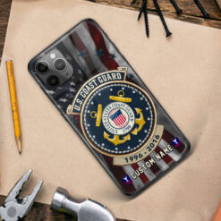 US Coast Guard, Always Ready - Premium Glass Phone Case