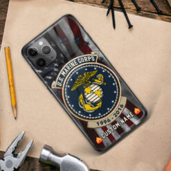 US Marine Corps, Honoring All Who Served - Premium Glass Phone Case