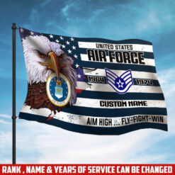 US Air Force , We Own The Sky - Flying Flag 3×5 Feet(90×150 Cm)