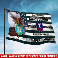 US Coast Guard, E 2 White - Flying Flag 3×5 Feet(90×150 Cm)