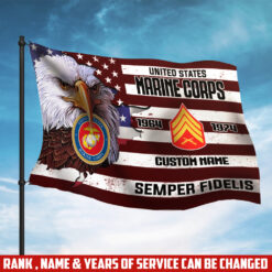US Marine Corps, Honoring All Who Served - Flying Flag 3×5 Feet(90×150 Cm)