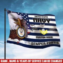 US Navy, Land Of The Free, Because Of The Brave - Flying Flag 3×5 Feet(90×150 Cm)