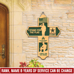 US Army, No One Gets Left Behind - 2 Layers Wooden Sign 8x8in