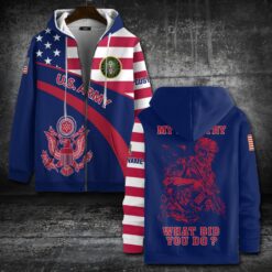 US Army, E 8 Army Master Sergeant - Zip Hoodie