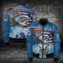 US Navy, E 3 White - Bomber Jacket