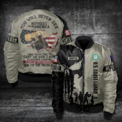 US Coast Guard, E 3 White - Bomber Jacket