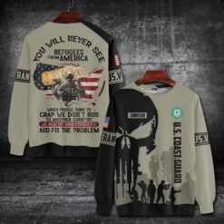 US Coast Guard, No One Fights Alone - Sweatshirt