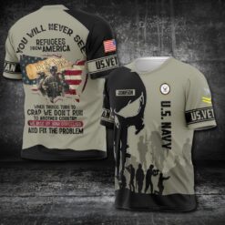 US Navy, By Sea, Air and Land - T-Shirt