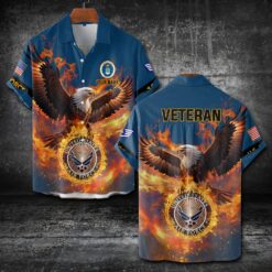 US Air Force , Service Before Self - Short Sleeve Button Shirt