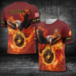 US Marine Corps, Land Of The Free, Because Of The Brave - T-Shirt