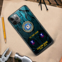 US Coast Guard, Honoring All Who Served - Premium Glass Phone Case