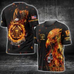 US Coast Guard, E 7 Gold - T-Shirt