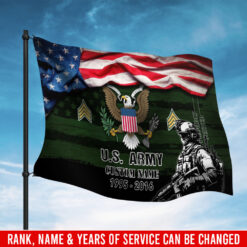 US Army, E 6 Army Specialist - Flying Flag 3×5 Feet(90×150 Cm)