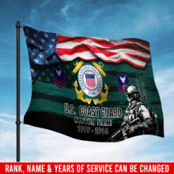 US Coast Guard, Remember - Honor - Respect - Flying Flag 3×5 Feet(90×150 Cm)