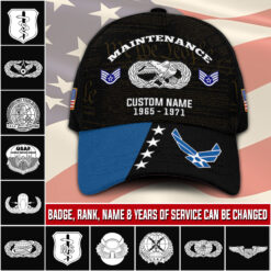 Air Force Badge, E 6 Air Force Technical Sergeant - Classic Cap