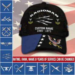 Navy Rating, Land Of The Free, Because Of The Brave - Classic Cap