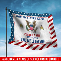 US Army, This We’ll Defend - Flying Flag 3×5 Feet(90×150 Cm)