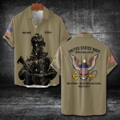 US Navy, I Walked The Walk - Short Sleeve Button Shirt